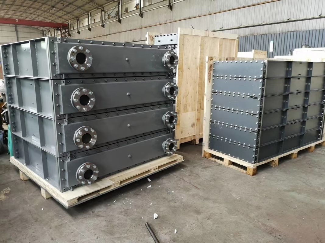 Ψύκτης αέρα-λαδιού 500x500x500 mm για υδροστρόβιλο, σχεδιασμένος να διαχειρίζεται εύρος ιξώδους λαδιού 10-500 cSt, μακράς διάρκειας