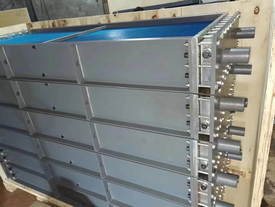 Ψύκτης αέρα-λαδιού 500x500x500 mm για υδροστρόβιλο, σχεδιασμένος να διαχειρίζεται εύρος ιξώδους λαδιού 10-500 cSt, μακράς διάρκειας