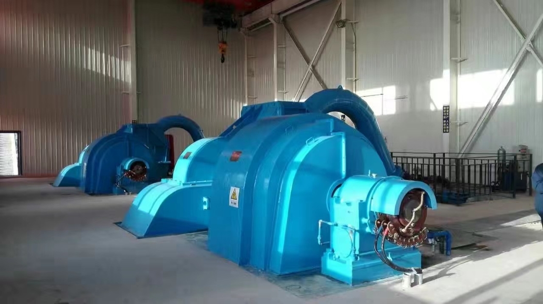 Γρήγορος γεννήτης τουρμπίνης Pelton 6-10kV ονομαστική τάση 500-3000r/min Περιοχή ταχύτητας