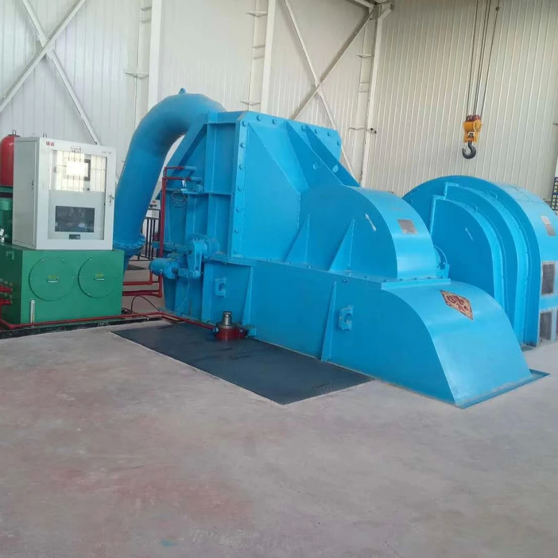 100kw-50mw 6-10kV F ονομαστική συχνότητα γεννήτρια τουρμπίνης Pelton με ατσάλινο τρέχοντα