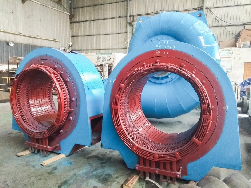 300kw-20mw Francis Hydroturbine Generator για ειδική κεφαλή Προσαρμόσιμη χωρητικότητα με συχνότητα 50HZ/60HZ