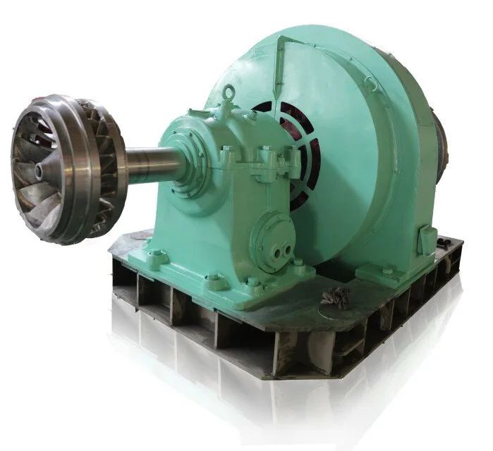 Ανθεκτικότητα Προσαρμοσμένη γεννήτρια υδροτουρμπίνης 200kw-20mw Χάλυβα Ατσάλι Ατσάλι 5m-500m Κεφαλή νερού