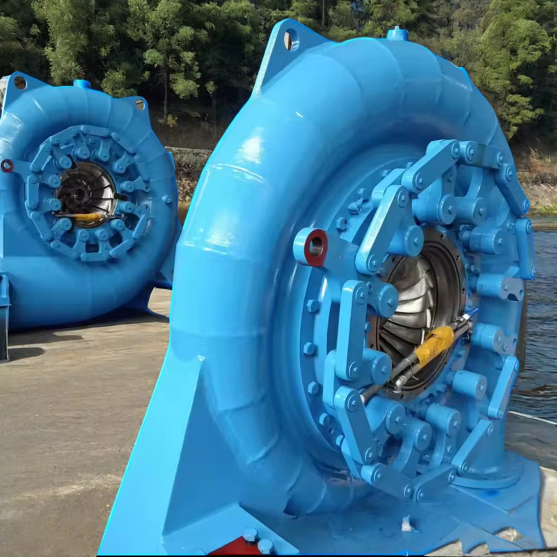 Γεννήτρια νερού 300KW-20MW Ηλεκτρική ισχύς Έκδοση Brushless Excitation Ψηλή εγκατάσταση 300-3000rpm Ταχύτητα