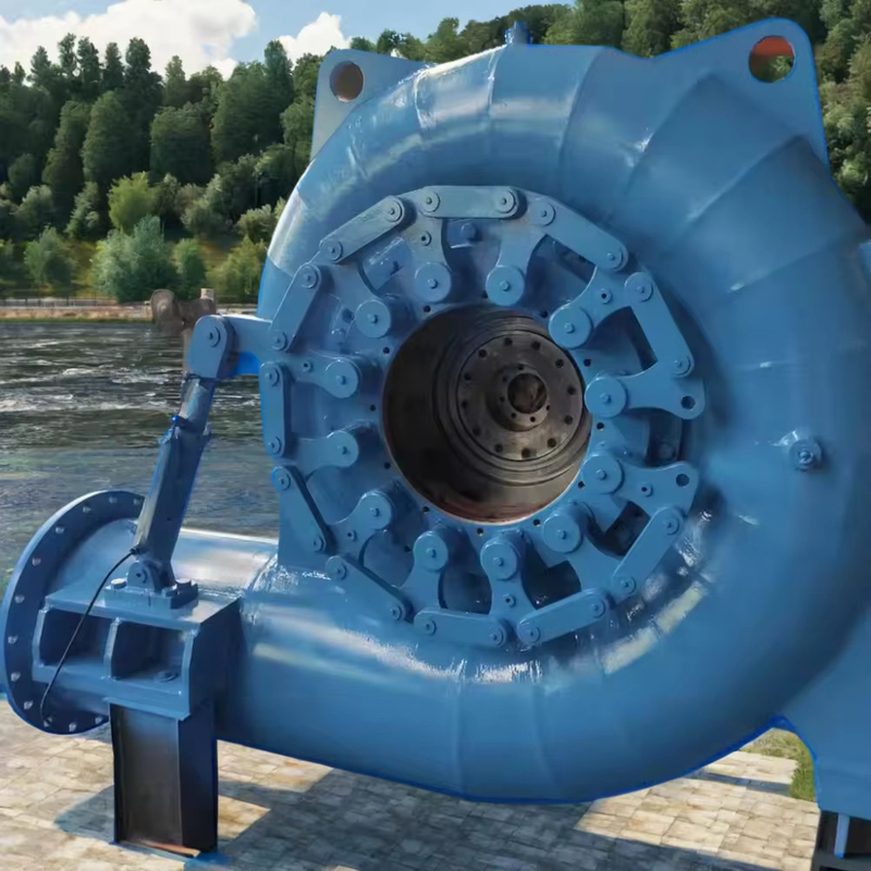 Καθορισμένη κεφαλή νερού από 20m έως 300m Impeller Francis Turbine Generator Ατσάλι