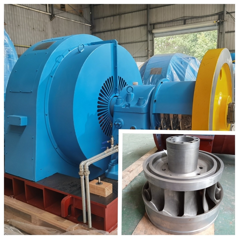 Καθορισμένη κεφαλή νερού από 20m έως 300m Impeller Francis Turbine Generator Ατσάλι