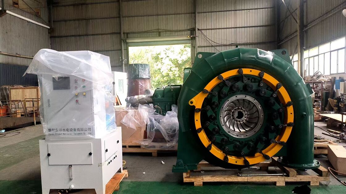 150RPM-1000RPM Francis Γεννήτρια νερού με 300kW έως 20MW ισχύς και αυτόματο έλεγχο κυβερνήτη
