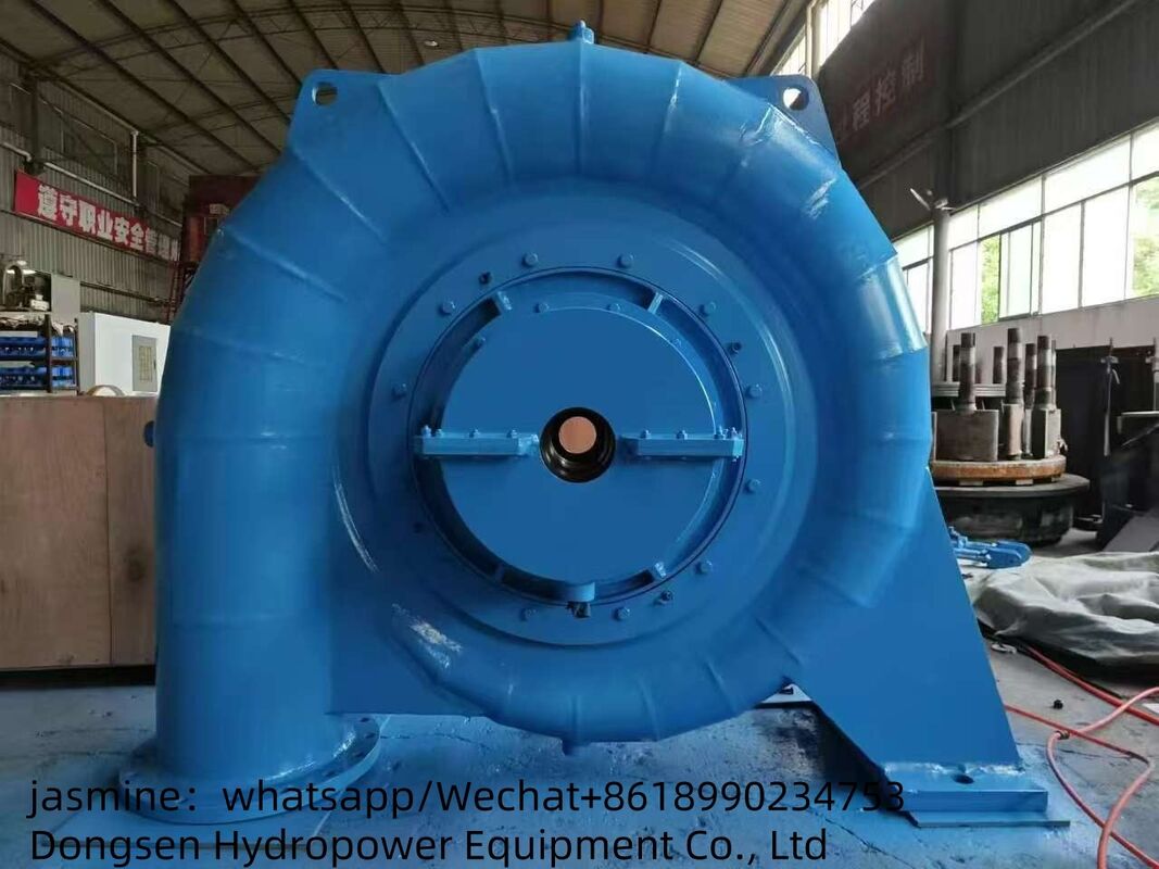 Περιοχή ταχύτητας 150RPM 1000RPM Γεννήτης υδροτουρμπίνης Francis Υποστήριξη ροής 3,21 έως 14,9 M3s Βιώσιμη παραγωγή ενέργειας