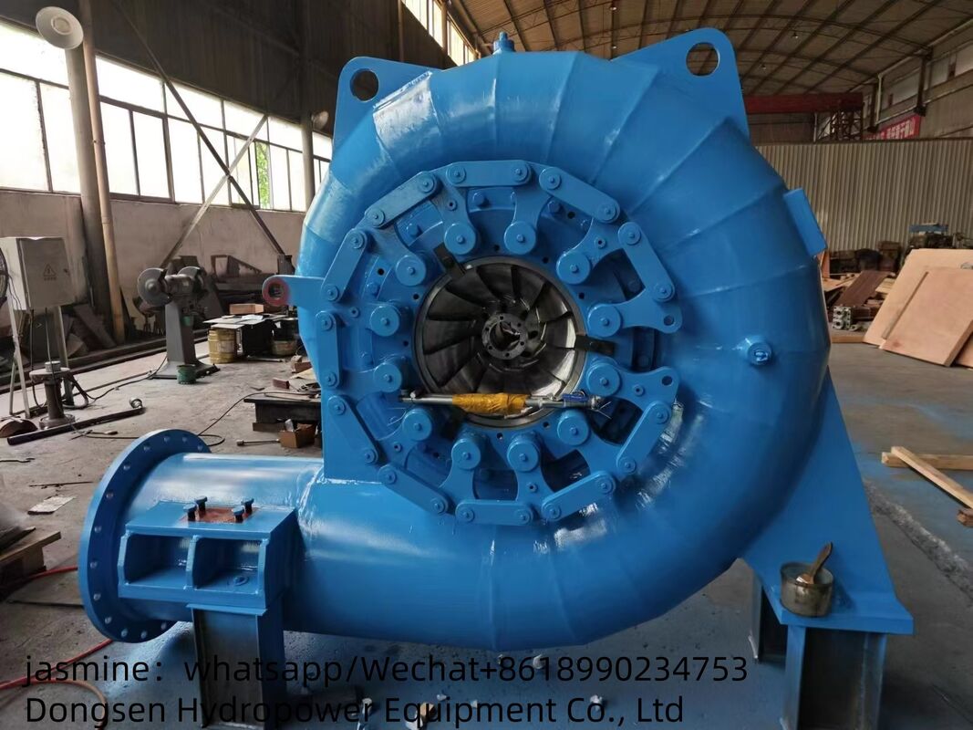 Γεννήτρια στρόβιλου Francis 450-1000 σ.α.λ. με Μικροεπεξεργαστή Ρυθμιστή και Προστασία IP54 για Υδροηλεκτρικούς Σταθμούς