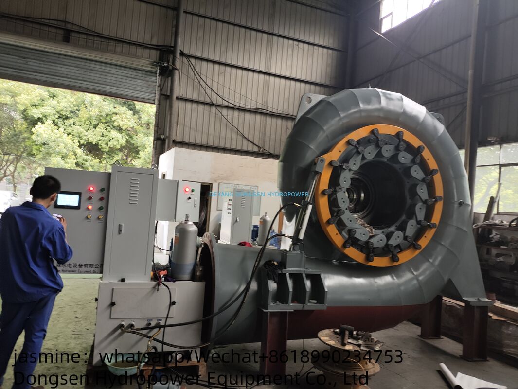 PLC Controlled Francis Hydro Turbine Generator Set IP54 Protection Microcomputer Governor for Hydropower Station