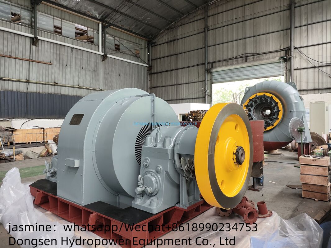 PLC Controlled Francis Hydro Turbine Generator Set IP54 Protection Microcomputer Governor for Hydropower Station