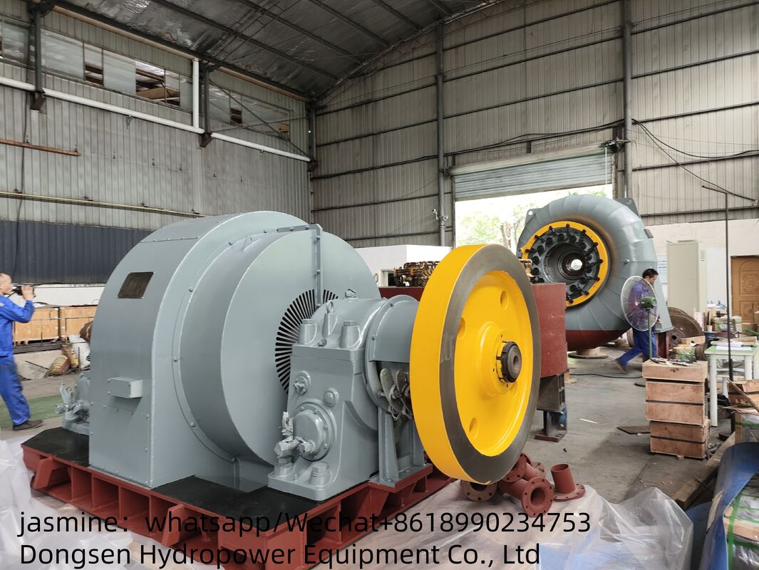 ρεύμα 3,21 έως 14,9 M3s Francis Turbine Generator Δυναμική 300KW έως 8000KW Διοικητική απόδοση 90% έως 96%