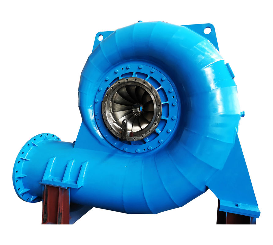 Περιοχή ταχύτητας 150RPM 1000RPM Γεννήτης υδροτουρμπίνης Francis Υποστήριξη ροής 3,21 έως 14,9 M3s Βιώσιμη παραγωγή ενέργειας