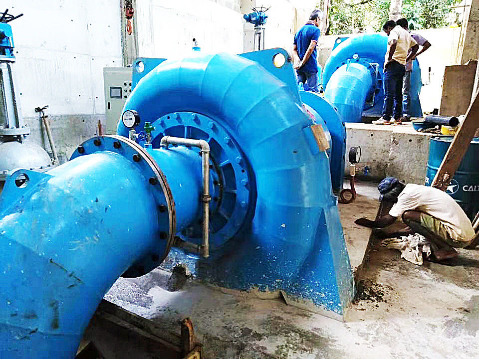 Περιοχή ταχύτητας 150RPM 1000RPM Γεννήτης υδροτουρμπίνης Francis Υποστήριξη ροής 3,21 έως 14,9 M3s Βιώσιμη παραγωγή ενέργειας