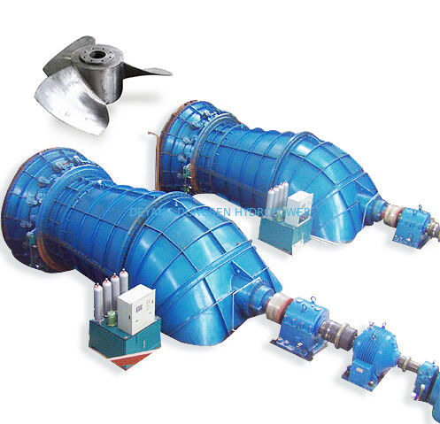 Tubular Hydroelectric Generator 315kW 500rpm Bulb Type Low Head Stainless Steel Runner