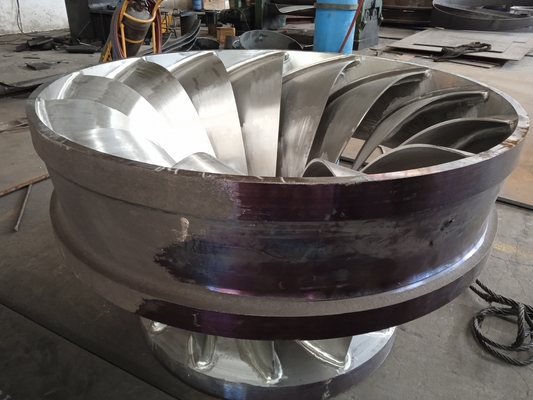 1200kw Francis Hydro Turbine Runner με υλικό από ανοξείδωτο χάλυβα και χάλυβα άνθρακα