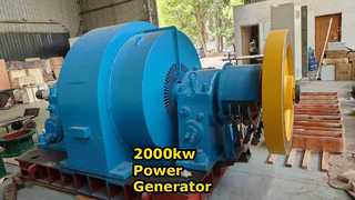 Λύση ισχύος 2000kw Francis Turbine Generator