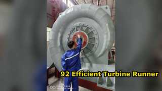 Το Hydro Turbine Runner ενισχύει την ισχύ κατά 92% την απόδοση