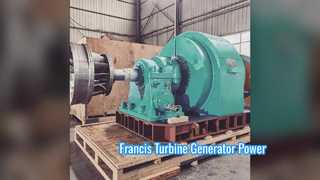 Francis Turbine Generator Τροφοδοτήστε τα έργα σας