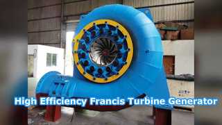 Υψηλής απόδοσης Francis Hydro Turbine Generator 300KW 20MW