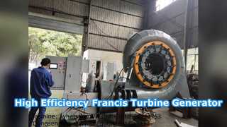 Στροβιλογεννήτρια Francis υψηλής απόδοσης 300KW έως 20MW