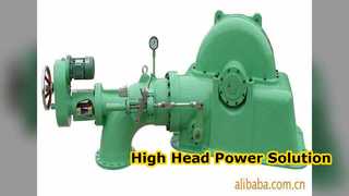 Turgo Turbine Generator 50-400m Head Power Solution