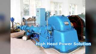 Turgo Turbine Generator 220V 11000V High Head Power